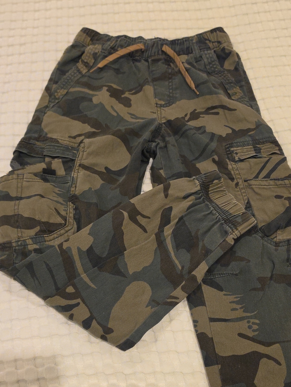 Wrangler Kids Camo Cargo Joggers - Olive Green